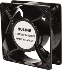 Value Collection - 230 Volts, AC, 53 CFM, Square Tube Axial Fan - 0.9 Amp Rating, 1,850 to 2,100 RPM, 4.7" High x 4.7" Wide x 1-1/2" Deep - Eagle Tool & Supply