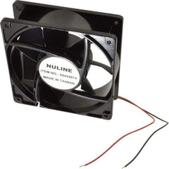 Value Collection - 12 Volts, DC, 145 CFM, Square Tube Axial Fan - 1.1 Amp Rating, 2,600 to 2,900 RPM, 4.7" High x 4.7" Wide x 1-1/2" Deep - Eagle Tool & Supply