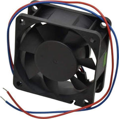 Value Collection - 12 Volts, DC, 20 CFM, Square Tube Axial Fan - 0.13 Amp Rating, 3,500 to 3,800 RPM, 2.36" High x 2.36" Wide x 1" Deep - Eagle Tool & Supply