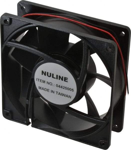 Value Collection - 48 Volts, DC, 145 CFM, Square Tube Axial Fan - 0.4 Amp Rating, 2,600 to 2,900 RPM, 4.7" High x 4.7" Wide x 1-1/2" Deep - Eagle Tool & Supply