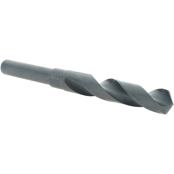 Cle-Line - 5/8" Drill, 118° Point, High Speed Steel Silver Deming & Reduced Shank Drill Bit - Eagle Tool & Supply