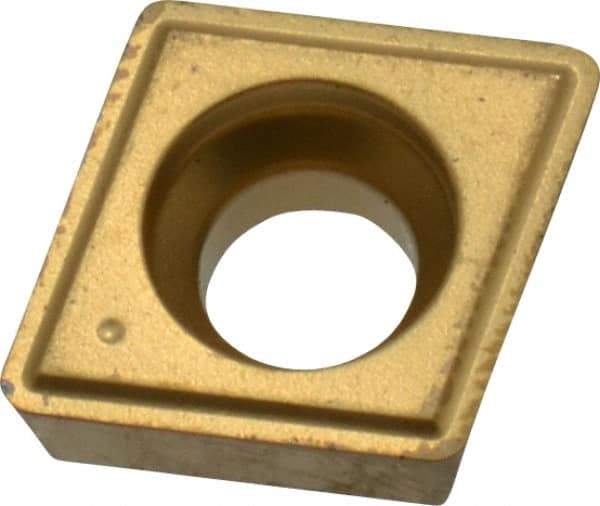 Kennametal - CPGM32.52 Grade KC850 Carbide Turning Insert - TiC/TiCN/TiN Finish, 80° Diamond, 3/8" Inscr Circle, 5/32" Thick, 1/32" Corner Radius - Eagle Tool & Supply