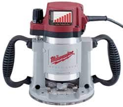 10,000 to 22,000 RPM, 3.5 HP, 15 Amp, Fixed Base Electric Router 120 Volts, 1/4 and 1/2 Inch Collet