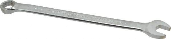 Proto - 7/16" 12 Point Offset Combination Wrench - 15° Offset Angle, 7" OAL, Steel, Satin Finish - Eagle Tool & Supply