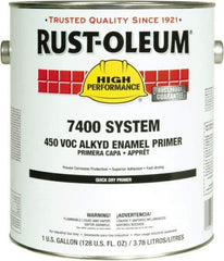 Rust-Oleum - 5 Gal Red Alkyd Primer - 290 to 585 Sq Ft Coverage, 450 gL Content, Direct to Metal, Interior/Exterior - Eagle Tool & Supply