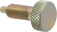 Gibraltar - 5/16-18, 5/8" Thread Length, 0.154" Max Plunger Diam, 1 Lb Init to 6 Lb Final End Force, Knob Handle Plunger - Knurled Knob, 0.76" Body Length, 5/8" Length Under Head/Shoulder, 3/16" Plunger Projection - Eagle Tool & Supply