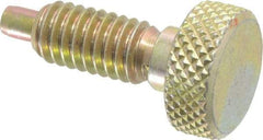 Gibraltar - 5/16-18, 5/8" Thread Length, 0.154" Max Plunger Diam, 1 Lb Init to 6 Lb Final End Force, Knob Handle Plunger - Knurled Knob, 0.76" Body Length, 5/8" Length Under Head/Shoulder, 3/16" Plunger Projection - Eagle Tool & Supply