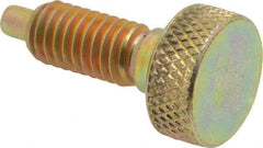 Gibraltar - 3/8-16, 3/4" Thread Length, 0.185" Max Plunger Diam, 1 Lb Init to 8 Lb Final End Force, Knob Handle Plunger - Knurled Knob, 0.94" Body Length, 3/4" Length Under Head/Shoulder, 0.218" Plunger Projection - Eagle Tool & Supply