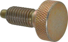Gibraltar - 1/2-13, 7/8" Thread Length, 1/4" Max Plunger Diam, 1 Lb Init to 10 Lb Final End Force, Knob Handle Plunger - Knurled Knob, 1.13" Body Length, 7/8" Length Under Head/Shoulder, 1/4" Plunger Projection - Eagle Tool & Supply