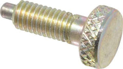 Gibraltar - 5/16-18, 5/8" Thread Length, 0.154" Max Plunger Diam, 1 Lb Init to 6 Lb Final End Force, Knob Handle Plunger - Knurled Knob, 0.76" Body Length, 5/8" Length Under Head/Shoulder, 3/16" Plunger Projection - Eagle Tool & Supply