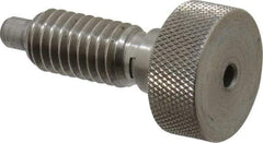 Gibraltar - 3/8-16, 3/4" Thread Length, 0.185" Max Plunger Diam, 1 Lb Init to 8 Lb Final End Force, Knob Handle Plunger - Knurled Knob, 0.94" Body Length, 3/4" Length Under Head/Shoulder, 0.218" Plunger Projection - Eagle Tool & Supply