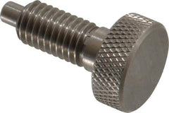Gibraltar - 1/2-13, 7/8" Thread Length, 1/4" Max Plunger Diam, 1 Lb Init to 10 Lb Final End Force, Knob Handle Plunger - Knurled Knob, 1.13" Body Length, 7/8" Length Under Head/Shoulder, 1/4" Plunger Projection - Eagle Tool & Supply