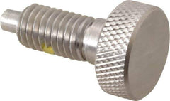 Gibraltar - 1/2-13, 7/8" Thread Length, 1/4" Max Plunger Diam, 1 Lb Init to 10 Lb Final End Force, Knob Handle Plunger - Knurled Knob, 1.13" Body Length, 7/8" Length Under Head/Shoulder, 1/4" Plunger Projection - Eagle Tool & Supply