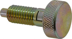Gibraltar - 1/2-13, 0.65" Thread Length, 1/4 to 1/4" Max Plunger Diam, 0.5 Lb Init to 4 Lb Final End Force, Locking Knob Handle Plunger - Knurled Knob, 0.9" Length Under Head/Shoulder, 1/4" Plunger Projection - Eagle Tool & Supply