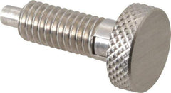 Gibraltar - 3/8-16, 3/4" Thread Length, 0.185 to 0.186" Max Plunger Diam, 0.5 Lb Init to 3 Lb Final End Force, Locking Knob Handle Plunger - Knurled Knob, 0.97" Length Under Head/Shoulder, 0.22" Plunger Projection - Eagle Tool & Supply