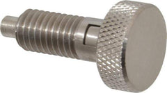 Gibraltar - 1/2-13, 0.65" Thread Length, 1/4 to 1/4" Max Plunger Diam, 0.5 Lb Init to 4 Lb Final End Force, Locking Knob Handle Plunger - Knurled Knob, 0.9" Length Under Head/Shoulder, 1/4" Plunger Projection - Eagle Tool & Supply