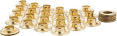General - 1/2" ID, 1/2" Length Under Flange, Brass Grommet - Uncoated Grommet, Uncoated Washer - Eagle Tool & Supply
