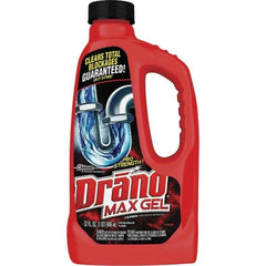 Drano - 32 oz Gel Drain Cleaner - Unscented, Bottle - Eagle Tool & Supply