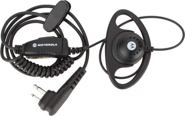 Motorola - DTR Series, Push to Talk Microphone Earpiece with Microphone - Black, Use with AUX Series Radios, CLS Series Radios, VLB Series Radios, XTN Series Radios - Eagle Tool & Supply