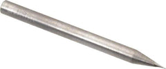 RobbJack - 0.011", 0.0165" LOC, 1/8" Shank Diam, 1-1/2" OAL, 2 Flute, Solid Carbide Square End Mill - Single End, Uncoated, Spiral Flute, 30° Helix, Centercutting, Right Hand Cut, Right Hand Flute, Series SS-2 - Eagle Tool & Supply