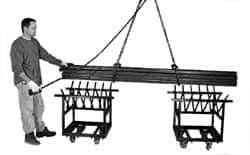 Bayhead Products - 800 Lb Capacity Steel Bar & Pipe Truck - 23" OAW - Eagle Tool & Supply