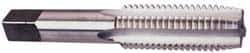 Interstate - 9/16-30 UNS 3B 4 Flute Bright Finish High Speed Steel Straight Flute Standard Hand Tap - Plug, Right Hand Thread, 3-19/32" OAL, 1-21/32" Thread Length, H3 Limit, Oversize - Exact Industrial Supply