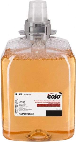 GOJO - 2 L Dispenser Refill Foam Hand Cleaner - Antibacterial, Orange (Color), Orange Blossom Scent - Eagle Tool & Supply