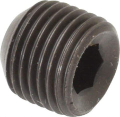 Value Collection - 9/16-18 UNF, 1/2" OAL, Cup Point Set Screw - Grade ASTM F912 Alloy Steel, 1/4" Key - Eagle Tool & Supply