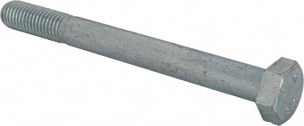 Value Collection - M12x1.75mm Metric Coarse, 120mm Length Under Head Hex Head Cap Screw - Partially Threaded, Grade 8.8 Steel, Zinc-Plated Finish, 19mm Hex - Eagle Tool & Supply