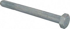 Value Collection - M12x1.75mm Metric Coarse, 120mm Length Under Head Hex Head Cap Screw - Partially Threaded, Grade 8.8 Steel, Zinc-Plated Finish, 19mm Hex - Eagle Tool & Supply