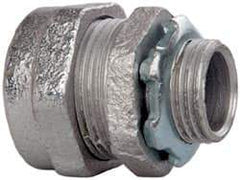 Cooper Crouse-Hinds - 1/2" Trade, Malleable Iron Compression Straight Rigid/Intermediate (IMC) Conduit Connector - Noninsulated - Eagle Tool & Supply