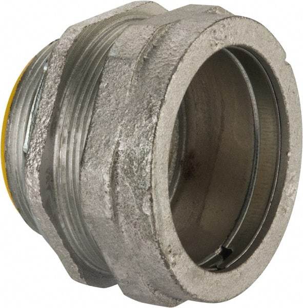 Cooper Crouse-Hinds - 2" Trade, Malleable Iron Compression Straight Rigid/Intermediate (IMC) Conduit Connector - Insulated - Eagle Tool & Supply