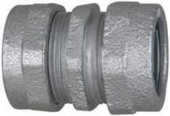 Cooper Crouse-Hinds - 3/4" Trade, Malleable Iron Compression Rigid/Intermediate (IMC) Conduit Coupling - Noninsulated - Eagle Tool & Supply