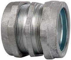 Cooper Crouse-Hinds - 2" Trade, Malleable Iron Compression Rigid/Intermediate (IMC) Conduit Coupling - Noninsulated - Eagle Tool & Supply