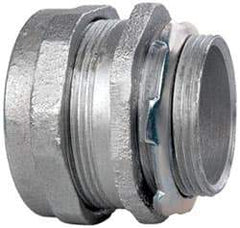 Cooper Crouse-Hinds - 1-1/2" Trade, Malleable Iron Compression Straight Rigid/Intermediate (IMC) Conduit Connector - Noninsulated - Eagle Tool & Supply