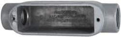 Cooper Crouse-Hinds - 1 Gang, (2) 3/4" Knockouts, Aluminum Rectangle Outlet Body - 5-1/2" Overall Height x 1.53" Overall Width x 1.64" Overall Depth - Eagle Tool & Supply