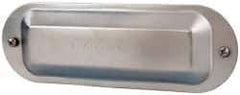 Cooper Crouse-Hinds - 2" Trade, Steel Conduit Body Cover Plate - Use with Form 5 Conduit Bodies - Eagle Tool & Supply