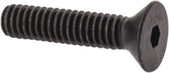 Value Collection - #12-24 UNC Hex Socket Drive, 82° Flat Screw - Alloy Steel, Black Oxide Finish, Fully Threaded, 1" OAL - Eagle Tool & Supply