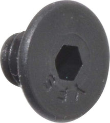 Value Collection - #6-32 UNC Hex Socket Drive, 82° Flat Screw - Alloy Steel, Black Oxide Finish, Fully Threaded, 3/16" OAL - Eagle Tool & Supply