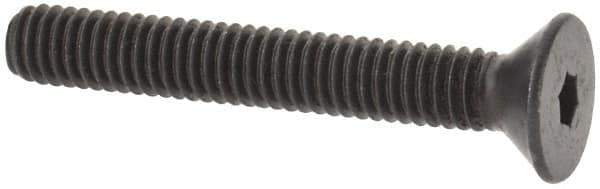 Value Collection - #6-40 UNF Hex Socket Drive, 82° Flat Screw - Alloy Steel, Black Oxide Finish, Fully Threaded, 1" OAL - Eagle Tool & Supply
