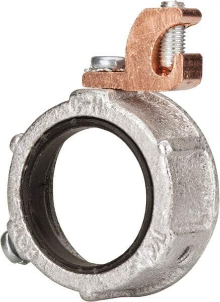 Cooper Crouse-Hinds - 1-1/4" Trade, Malleable Iron Threaded Rigid/Intermediate (IMC) Conduit Bushing - Partially Insulated - Eagle Tool & Supply