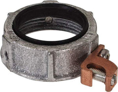 Cooper Crouse-Hinds - 1-1/2" Trade, Malleable Iron Threaded Rigid/Intermediate (IMC) Conduit Bushing - Partially Insulated - Eagle Tool & Supply