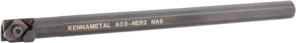 Kennametal - 18.54mm Min Bore Diam, 8" OAL, 1/2" Shank Diam, A-NE Indexable Boring Bar - N. Insert, Clamp Holding Method - Eagle Tool & Supply