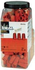 Ideal - 1, 18 + & 1, 20 to 2, 14 AWG, 600 Volt, Flame Retardant, Standard Twist on Wire Connector - Orange, 221°F - Eagle Tool & Supply