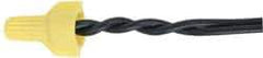 Ideal - 2, 18 to 3, 12 AWG, 600 Volt, Flame Retardant, Wing Twist on Wire Connector - Yellow, 221°F - Eagle Tool & Supply