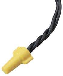 Ideal - 2, 18 to 3, 12 AWG, 600 Volt, Flame Retardant, Wing Twist on Wire Connector - Yellow, 221°F - Eagle Tool & Supply