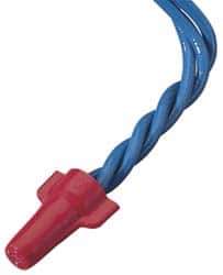 Ideal - 2, 18 to 4, 10 AWG, 600 Volt, Flame Retardant, Wing Twist on Wire Connector - Red, 221°F - Eagle Tool & Supply