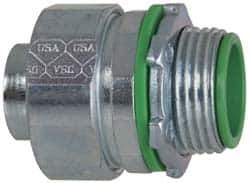 Cooper Crouse-Hinds - 3/4" Trade, Steel Threaded Straight Liquidtight Conduit Connector - Insulated - Eagle Tool & Supply