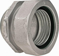 Cooper Crouse-Hinds - 3-1/2" Trade, Malleable Iron Threaded Straight Liquidtight Conduit Connector - Insulated - Eagle Tool & Supply