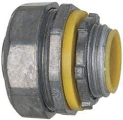 Cooper Crouse-Hinds - 3/4" Trade, Die Cast Zinc Threaded Straight Liquidtight Conduit Connector - Insulated - Eagle Tool & Supply